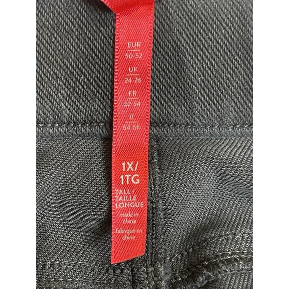 Spanx Pants Womens 1X Black Jean-Ish Ankle Leggings High Rise Stretch Pull On - Picture 11 of 13